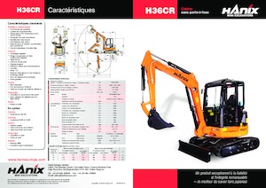 Mini-graafmachines Hanix H36CR