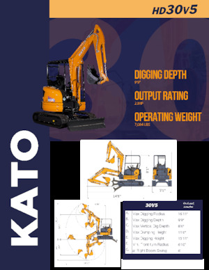 Mini-graafmachines Kato HD30V5