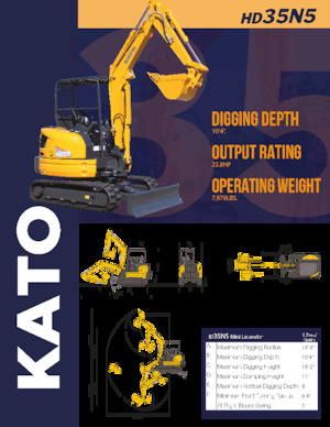 Mini-graafmachines Kato HD35N5