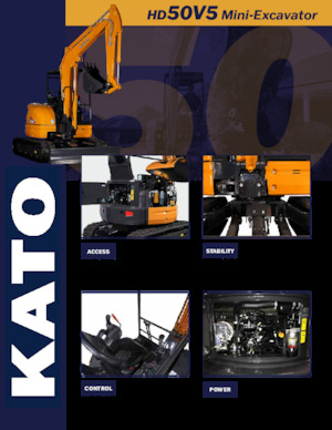 Mini-graafmachines Kato HD50V5