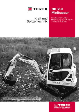 Mini-graafmachines Terex-Schaeff HR 2.0