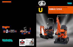 Mini-graafmachines Kubota K008-5