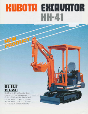 Mini-graafmachines Kubota KH41