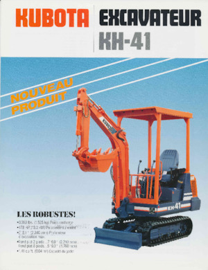 Mini-graafmachines Kubota KH41