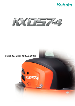 Mini-graafmachines Kubota KX057-4