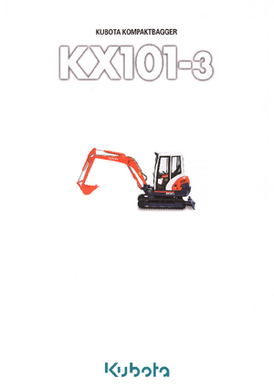Mini-graafmachines Kubota KX101-3α GL