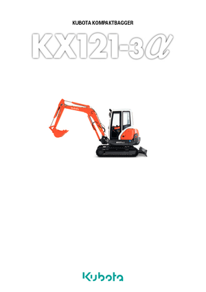 Mini-graafmachines Kubota KX121-3α GL