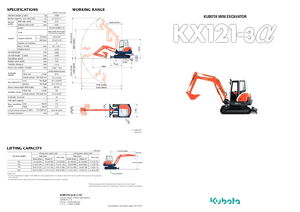 Mini-graafmachines Kubota KX101-3α2