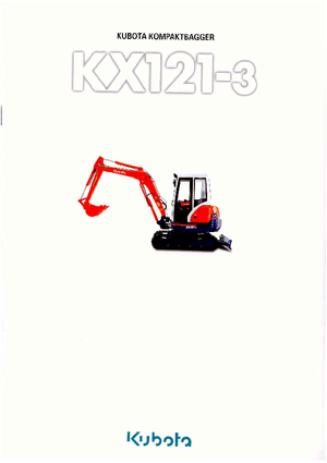 Mini-graafmachines Kubota KX121-3 GL