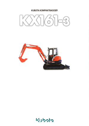 Mini-graafmachines Kubota KX161-3α GL