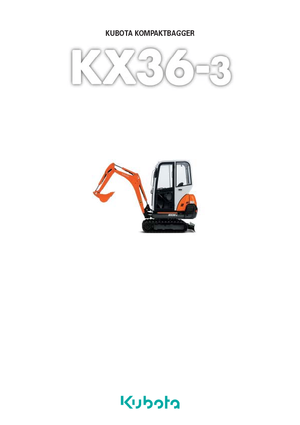 Mini-graafmachines Kubota KX36-3 GL