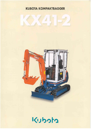 Mini-graafmachines Kubota KX41-2 HG
