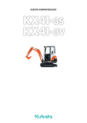 Mini-graafmachines Kubota KX41-3 VHGL
