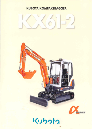 Mini-graafmachines Kubota KX61-2 G