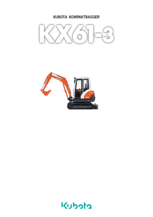 Mini-graafmachines Kubota KX61-3 GL