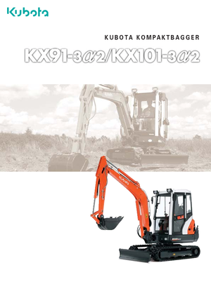Mini-graafmachines Kubota KX91-3α2