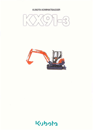 Mini-graafmachines Kubota KX91-3α GL