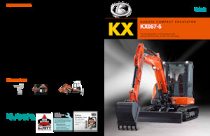 Mini-graafmachines Kubota KX057-5