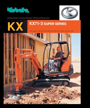 Mini-graafmachines Kubota KX71-3S