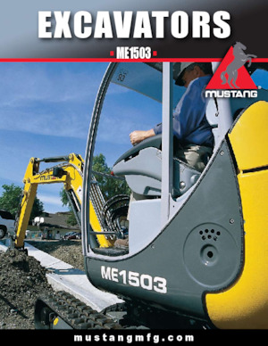Mini-graafmachines Mustang ME1503