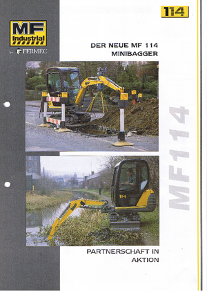 Mini-graafmachines MF Industrial MF 114