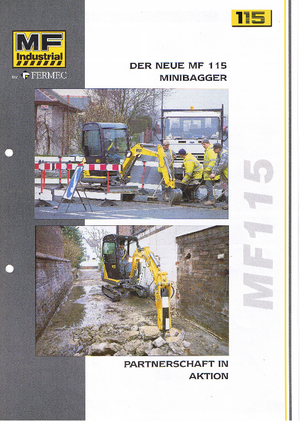 Mini-graafmachines MF Industrial MF 115