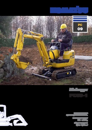 Mini-graafmachines Komatsu PC09-1