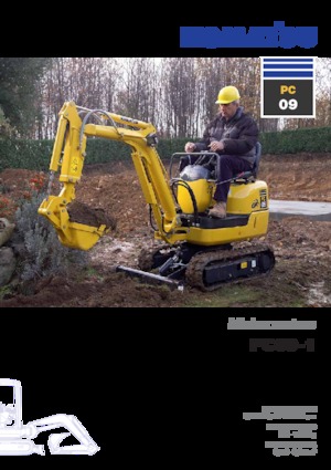 Mini-graafmachines Komatsu PC09-1