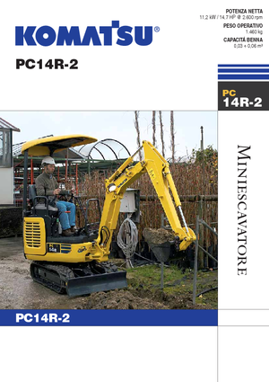 Mini-graafmachines Komatsu PC14R-2
