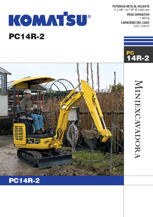 Mini-graafmachines Komatsu PC14R-2