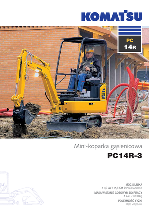 Mini-graafmachines Komatsu PC14R-3HS 