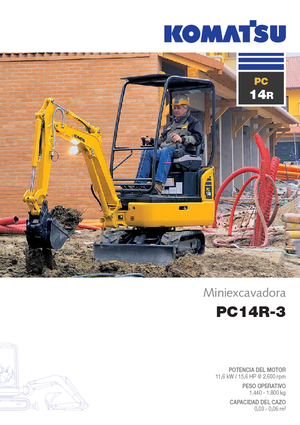 Mini-graafmachines Komatsu PC14R-3HS 