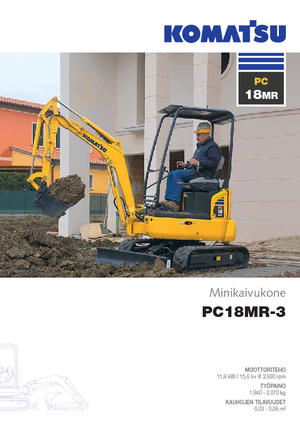 Mini-graafmachines Komatsu PC18MR-3