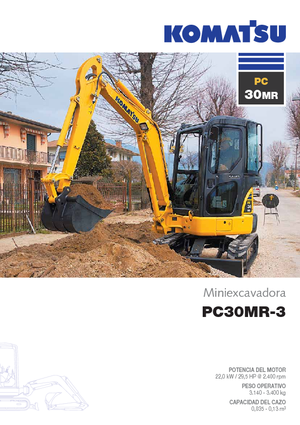 Mini-graafmachines Komatsu PC30MR-3