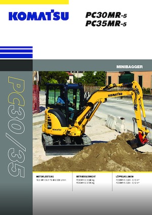 Mini-graafmachines Komatsu PC35MR-5