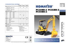 Mini-graafmachines Komatsu PC35MR-2