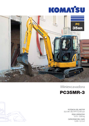 Mini-graafmachines Komatsu PC35MR-3