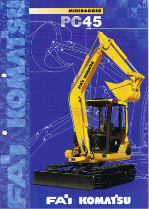 Mini-graafmachines Komatsu PC45-1