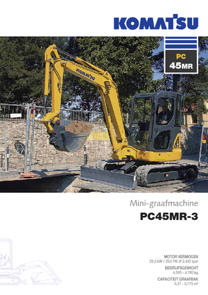 Mini-graafmachines Komatsu PC45MR-3