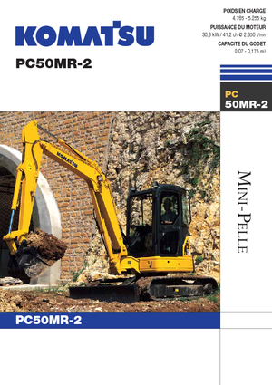 Mini-graafmachines Komatsu PC50MR-2