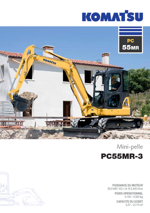 Mini-graafmachines Komatsu PC55MR-3