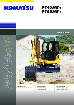 Mini-graafmachines Komatsu PC55MR-5M