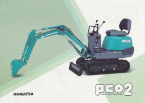 Mini-graafmachines Komatsu PC02