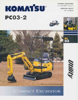 Mini-graafmachines Komatsu PC03-2