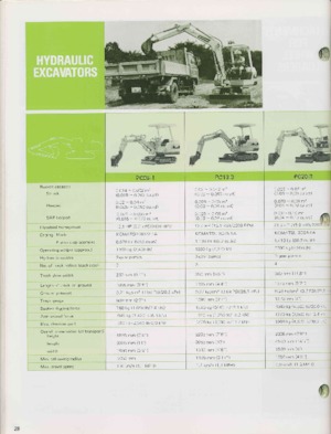 Mini-graafmachines Komatsu PC20-3