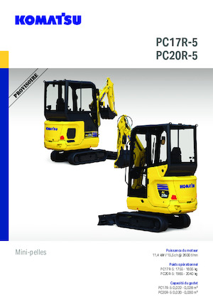 Mini-graafmachines Komatsu PC17R-5