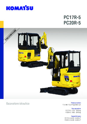 Mini-graafmachines Komatsu PC17R-5