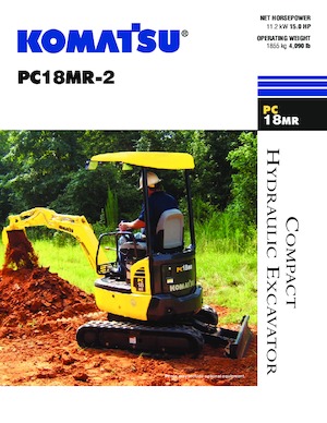 Mini-graafmachines Komatsu PC18MR-2