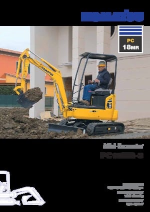 Mini-graafmachines Komatsu PC18MR-3
