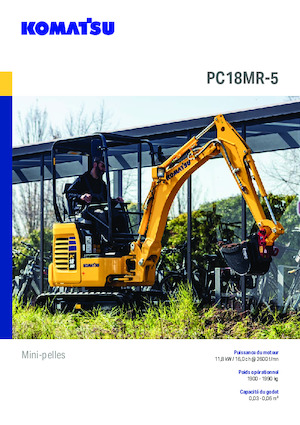Mini-graafmachines Komatsu PC18MR-5